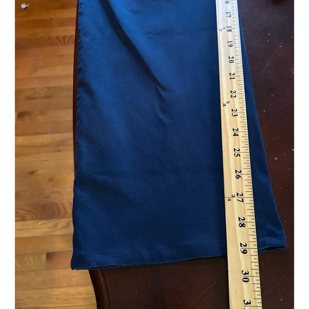 Tommy Bahama Pants Mens 35x32‎ (35x29) Blue Straight Leg Flat Front Pima Cotton